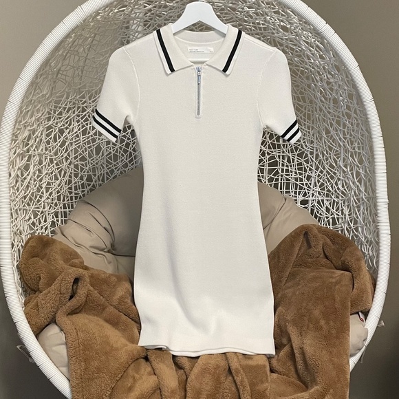 Oak + Fort Mini Knit Collared Dress - Picture 4 of 6